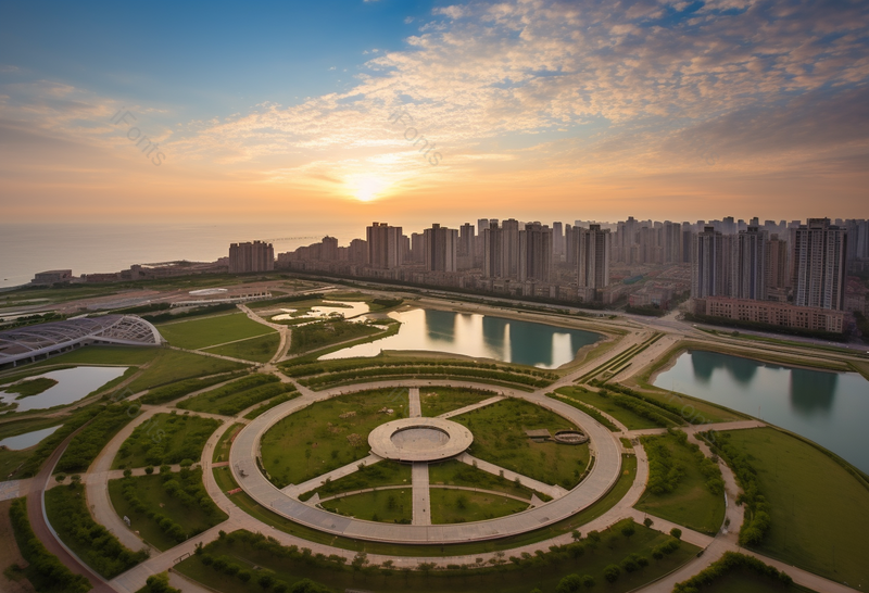 小区广场住宅舒适清新现代,高清,摄影图,摄影图片,图片大全,摄影图免费下载